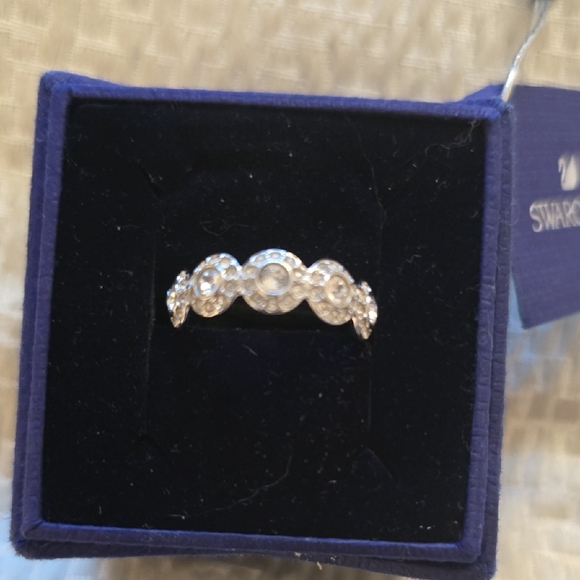 Swarovski Jewelry - Swarovski Silver and Crystal Embellished Ring Size 5.5